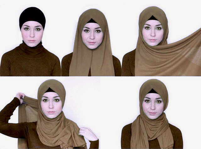 Dangle Hijab over Shoulder