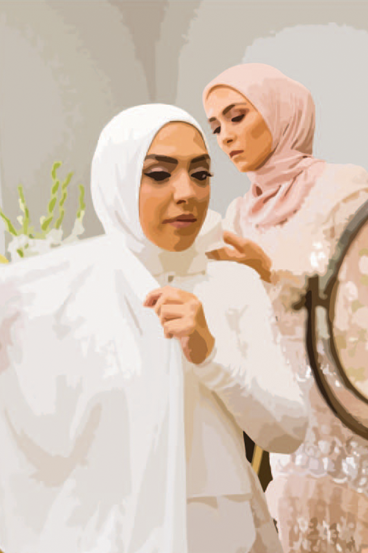 Affordable Bridal Hijab